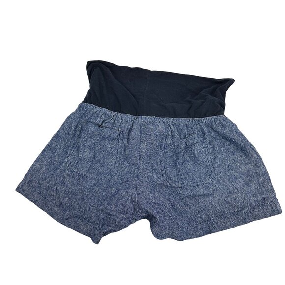 Old Navy Maternity Chambray Blue Shorts Size XS - Picture 2 of 5